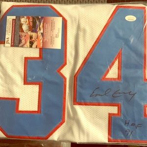 Signed Earl Campbell Jersey (JSA authentication)
